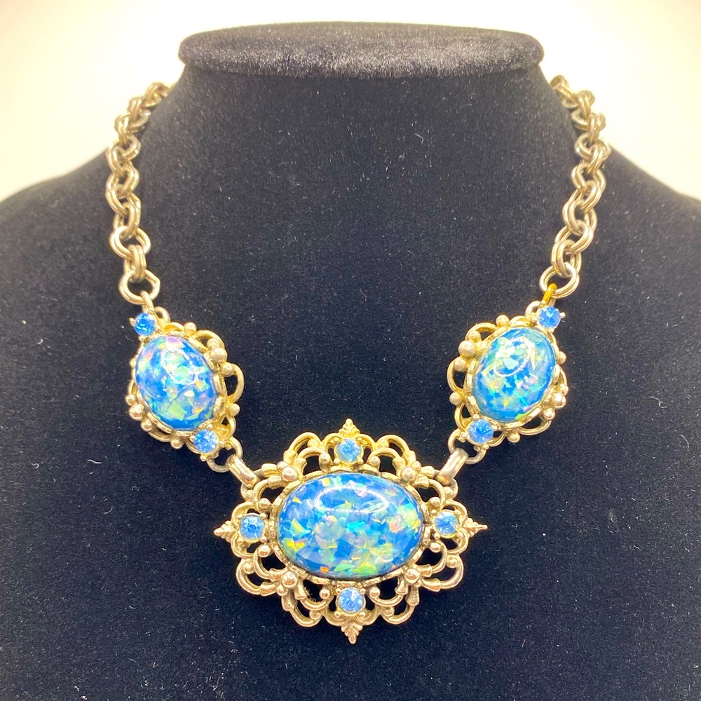 Silver & Blue Necklace